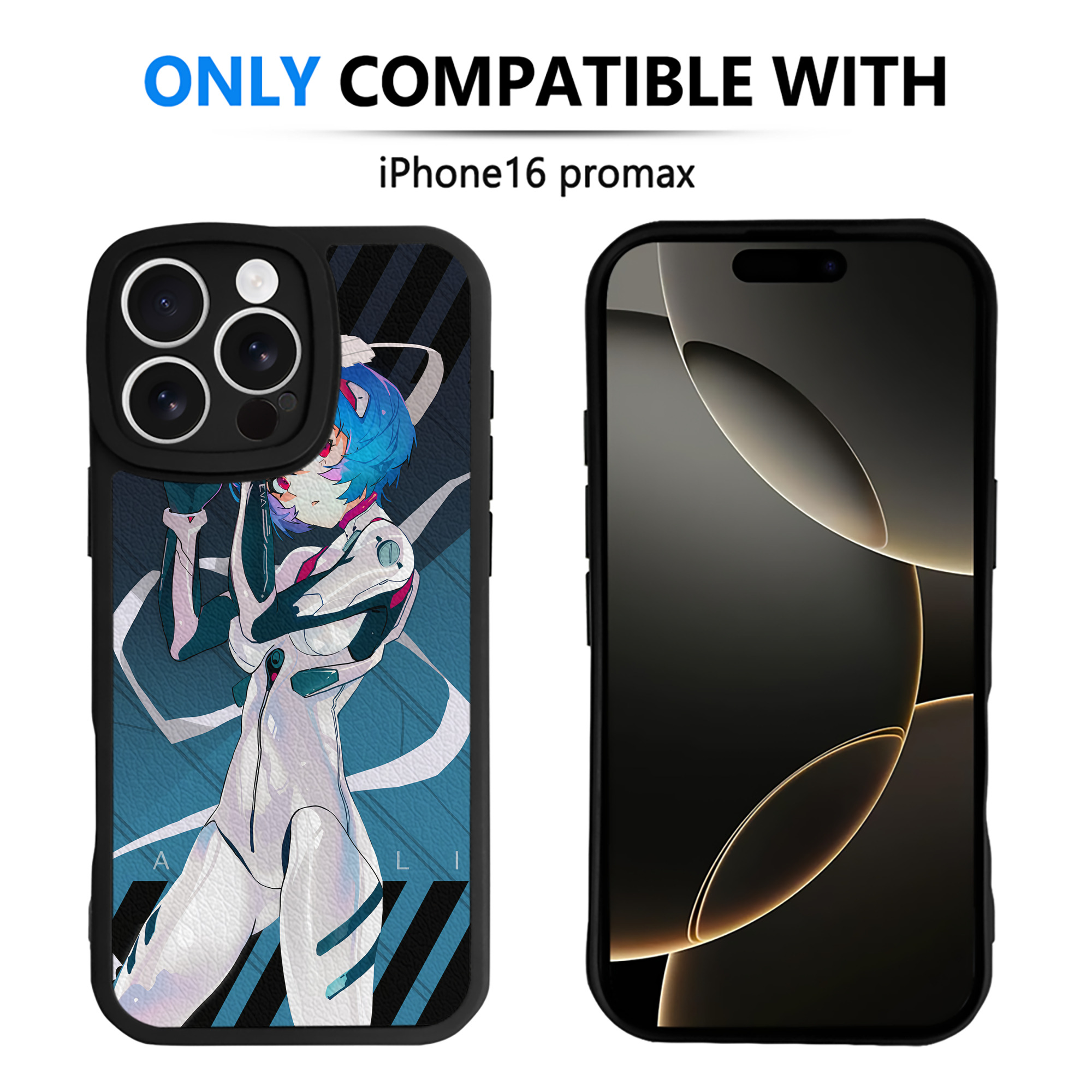 （画像用） EVA 新世紀エヴァンゲリオン 【iPhone 16シリーズ対応】シリコンスマホケース（レザー調） 材質：シリコン